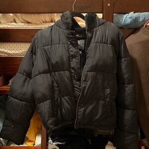 Black Hollister Puffer Jacket